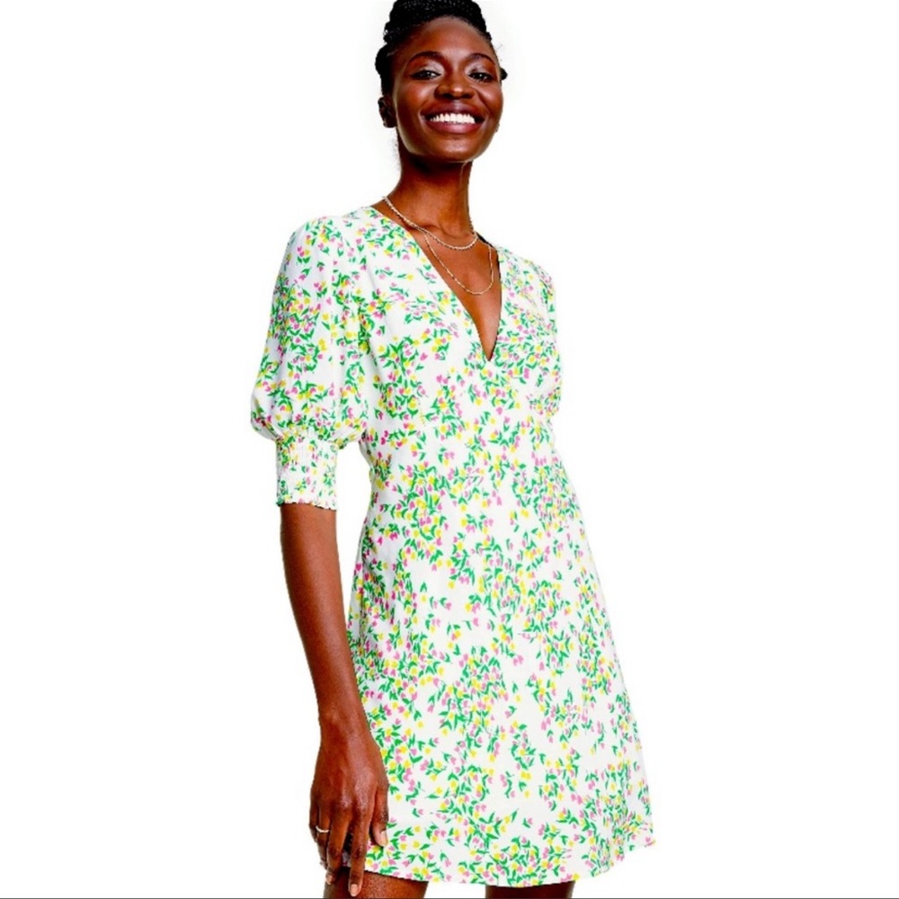 Rixo by Target Floral Puff Sleeve Swing Dress